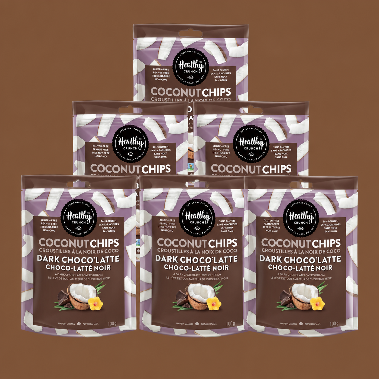Dark Choco'Latte Coconut Chips