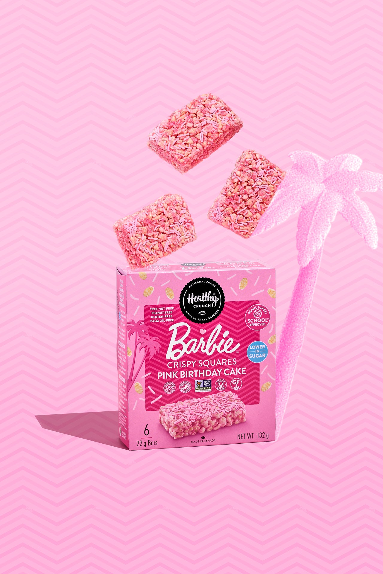 Barbie Pink Birthday Cake Crispy Squares