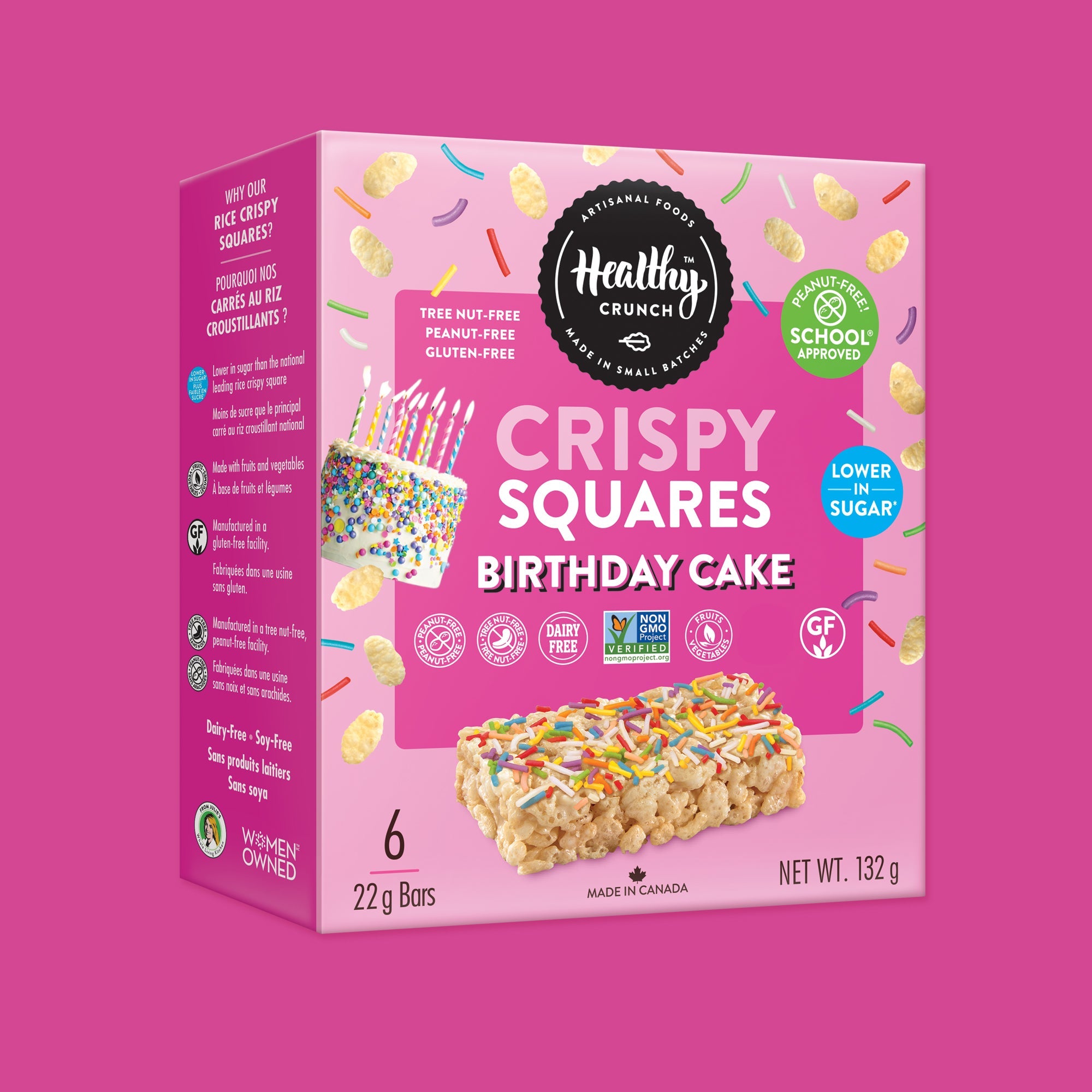 Birthday Cake Crispy Squares