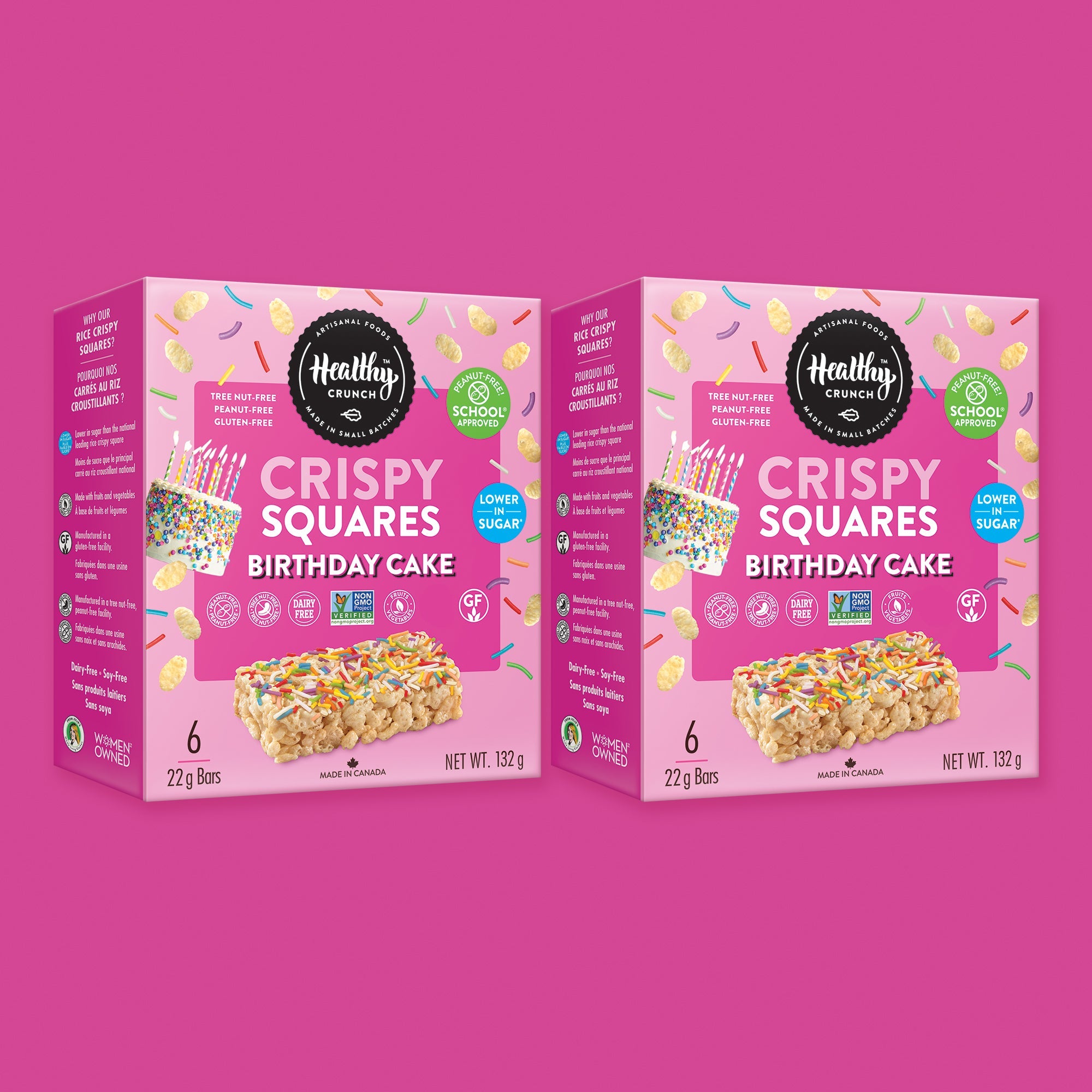 Birthday Cake Crispy Squares