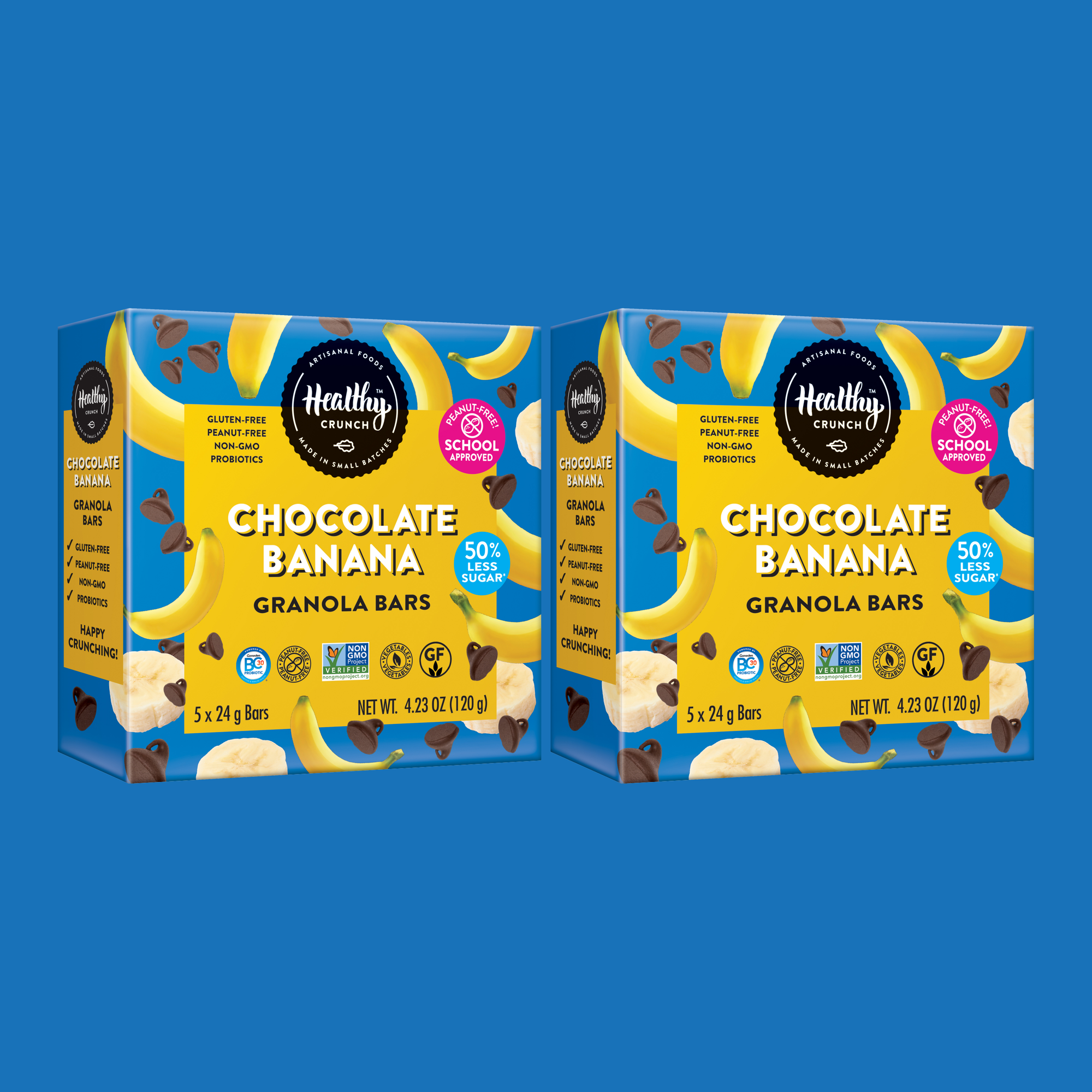 Chocolate Banana Granola Bars