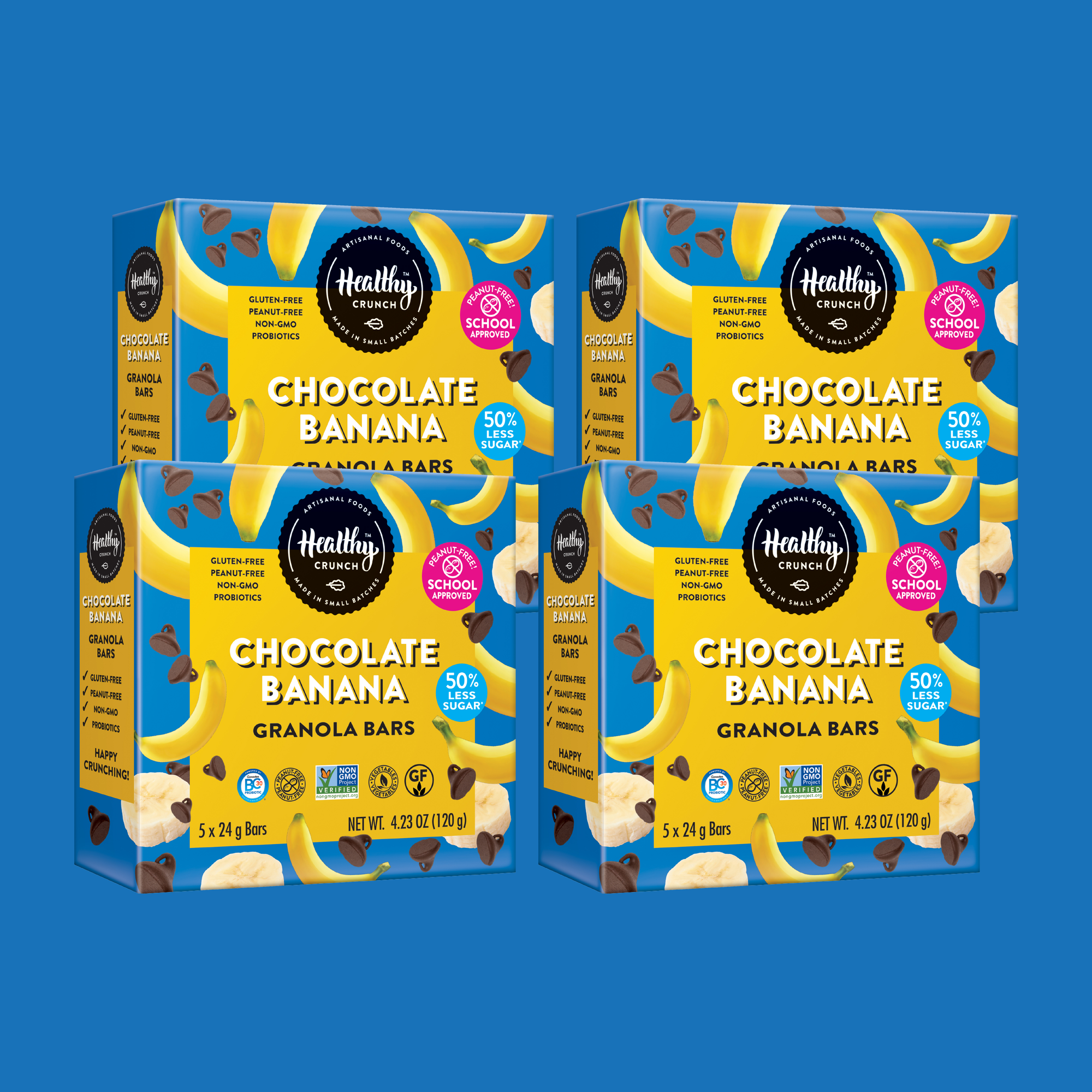 Chocolate Banana Granola Bars