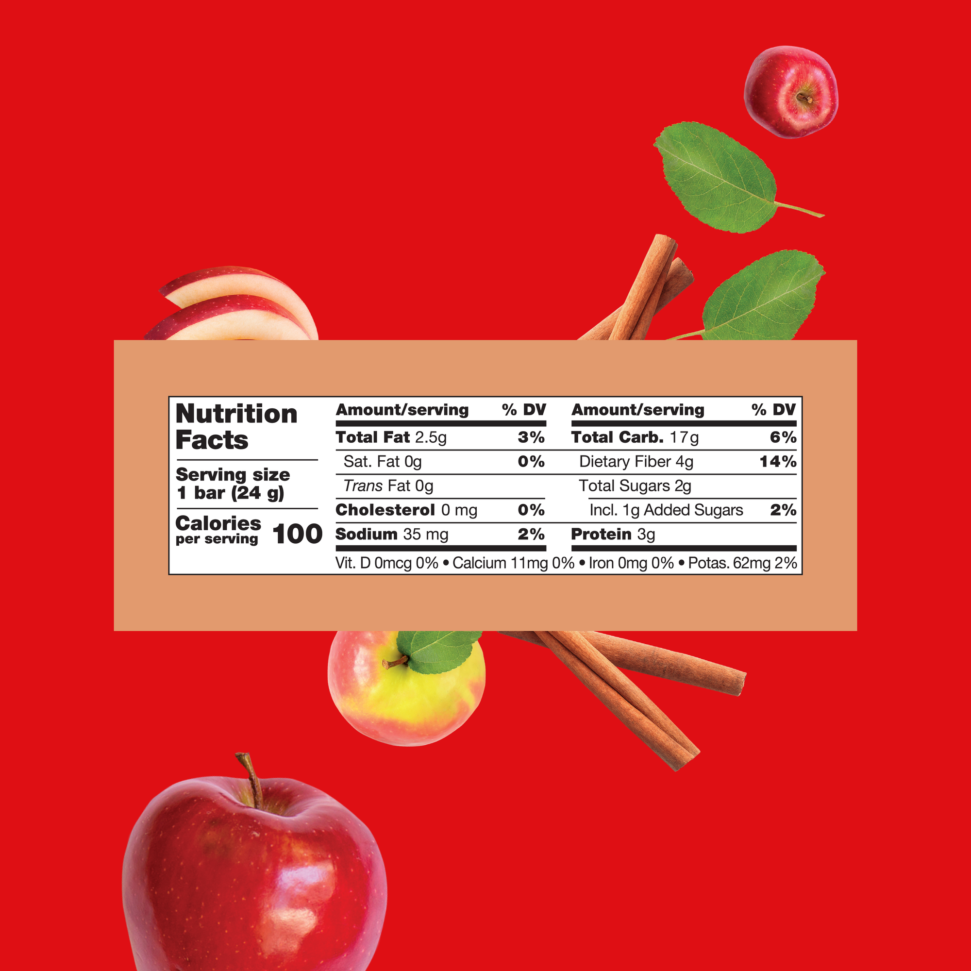 Apple Cinnamon Granola Bars