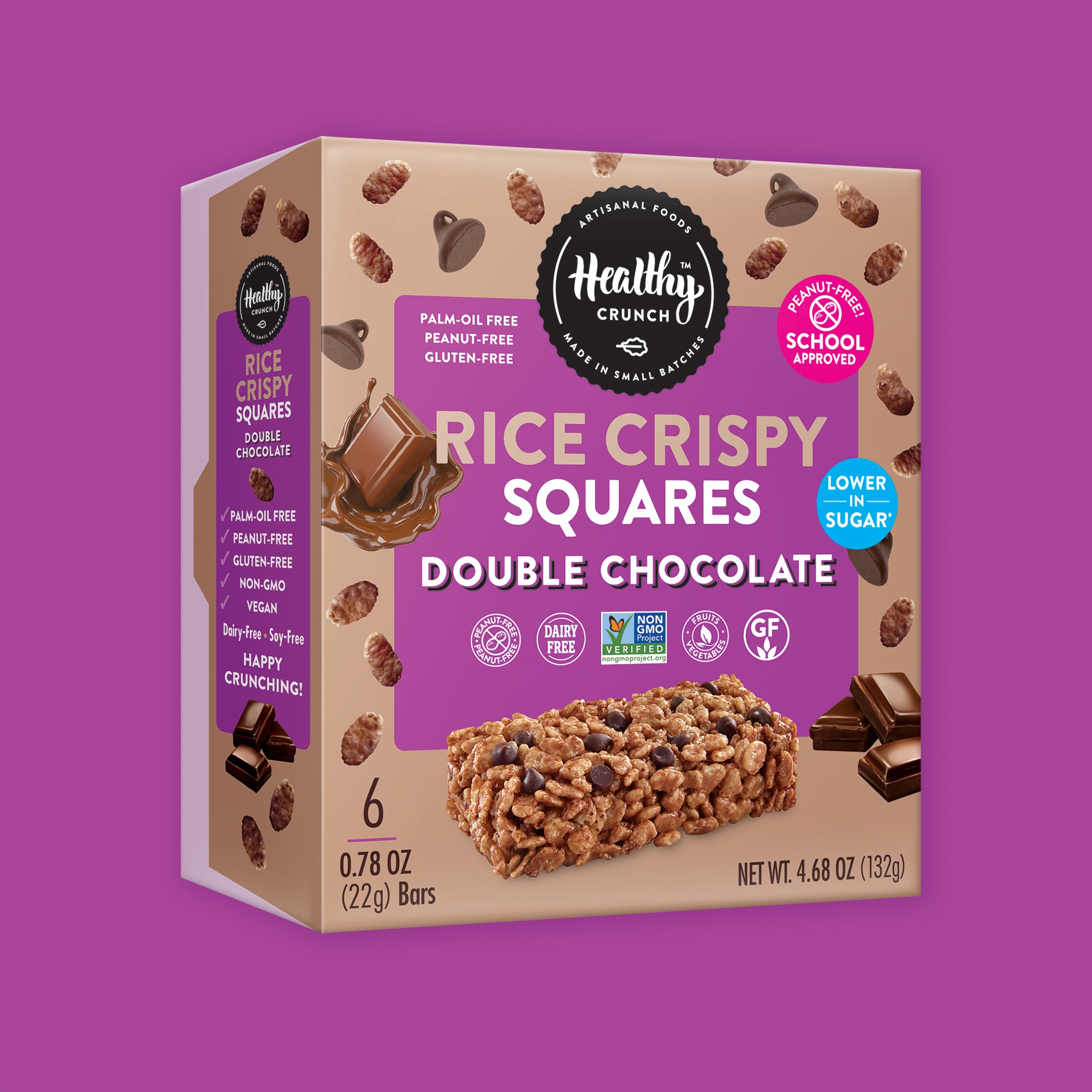 Double Chocolate Crispy Squares