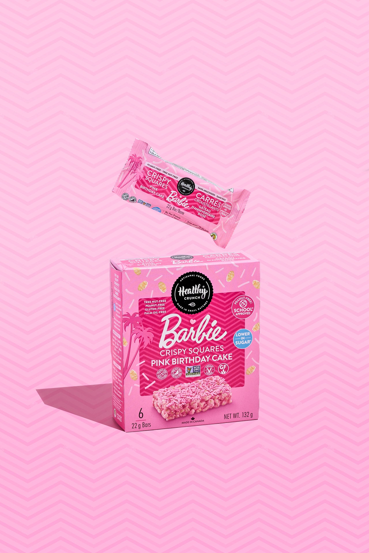 Barbie Pink Birthday Cake Crispy Squares