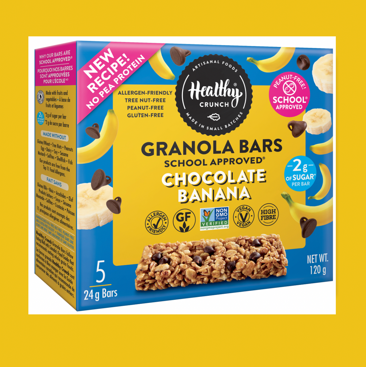 Chocolate Banana Granola Bars