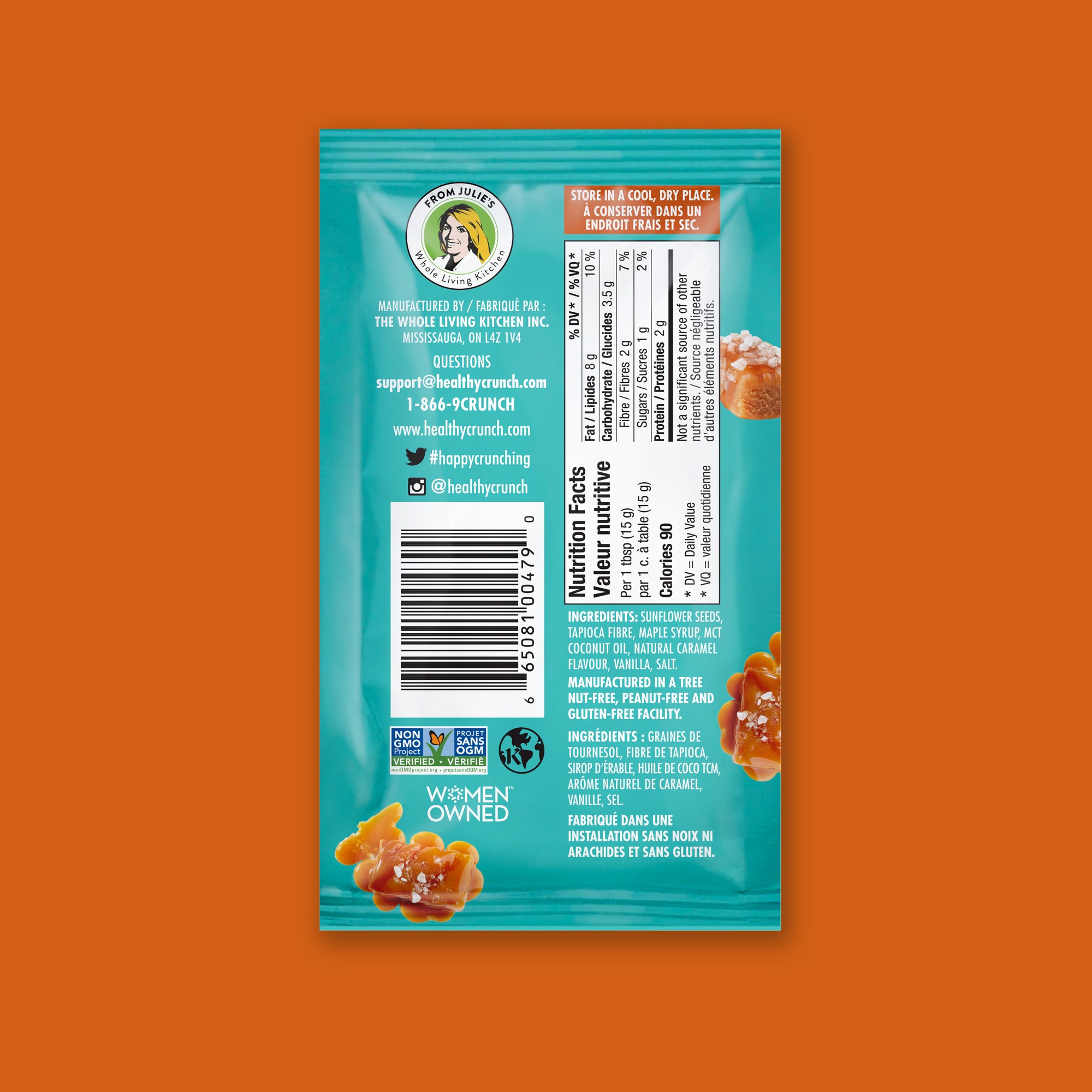 Salted Caramel Seed Butter Single Serve