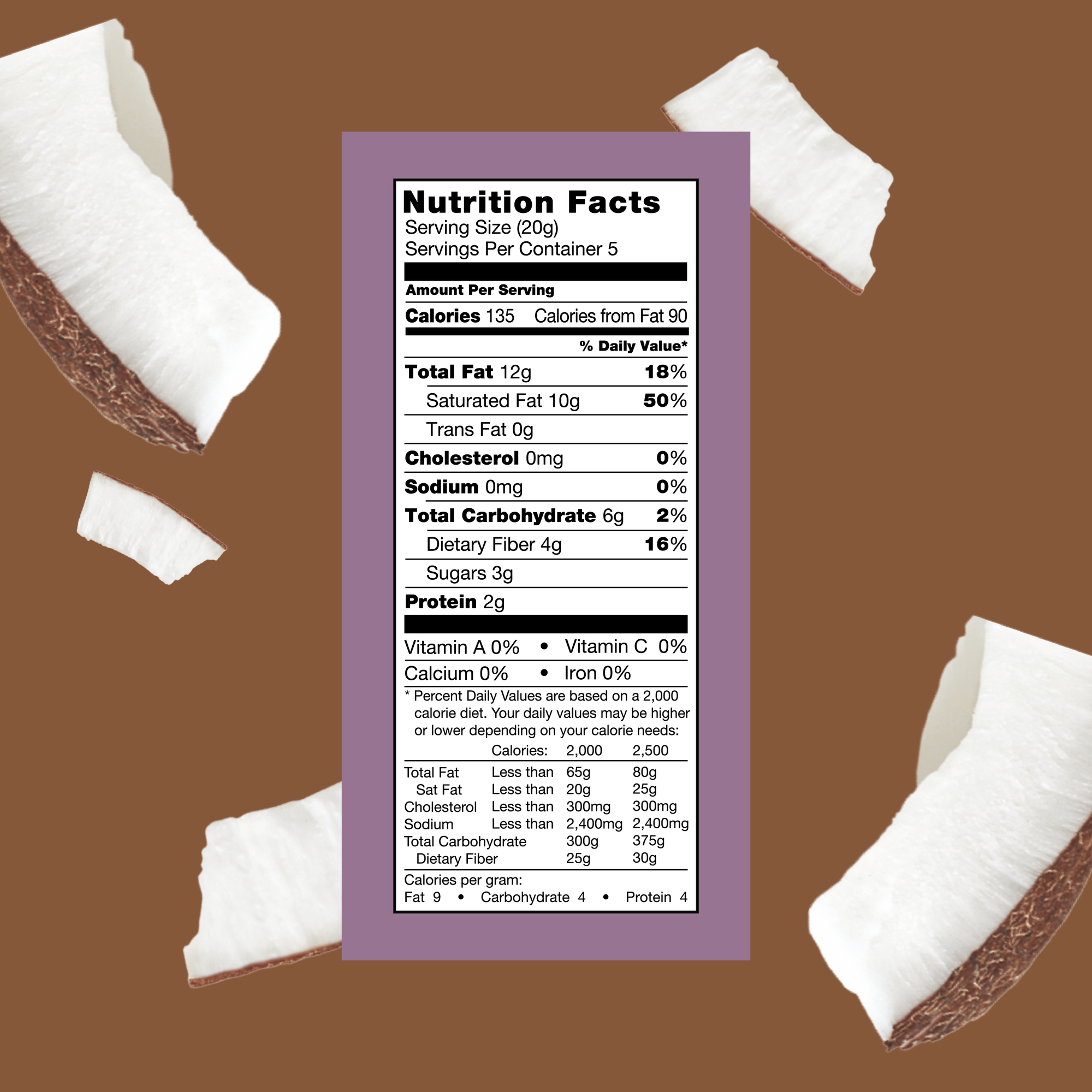 Dark Choco'Latte Coconut Chips