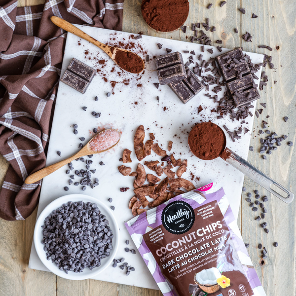 Dark Choco'Latte Coconut Chips - US Healthy Crunch