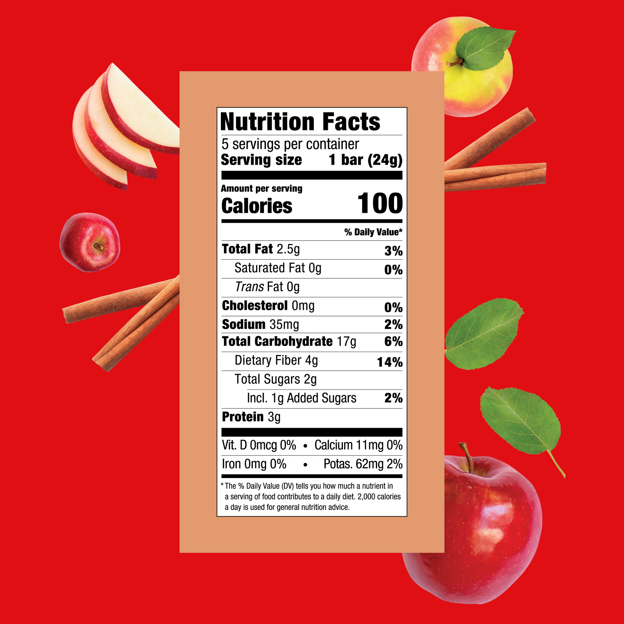 Apple Cinnamon Granola Bars